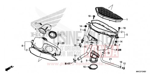 FILTRE A AIR GL1800DAK de 2019